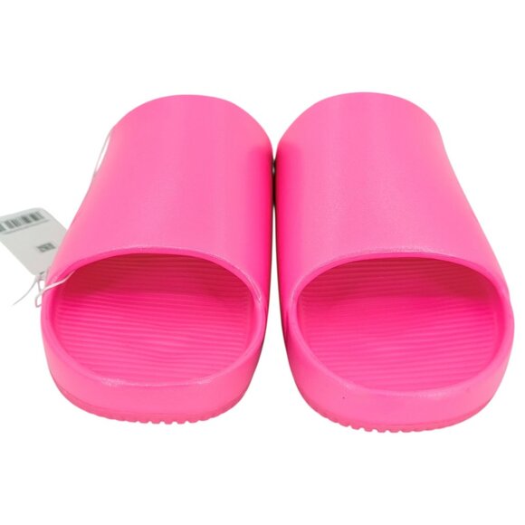 Nike Women's Calm Slide SE Hyper Pink Logo Slip-on Sandals Size 11 NWOB - Picture 5 of 12